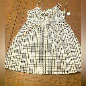 The Impeccable Pig Black & White Plaid Mini Dress Size Small NWT Sundress